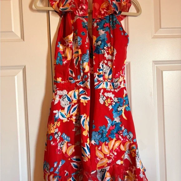 Saloni Cece red floral dress - Picture 6 of 8